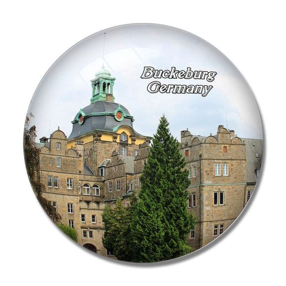 Buckeburg Castle Germany 3D Fridge Magnet Crystal Glass