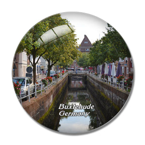 Buxtehude Germany 3D Fridge Magnet Crystal Glass