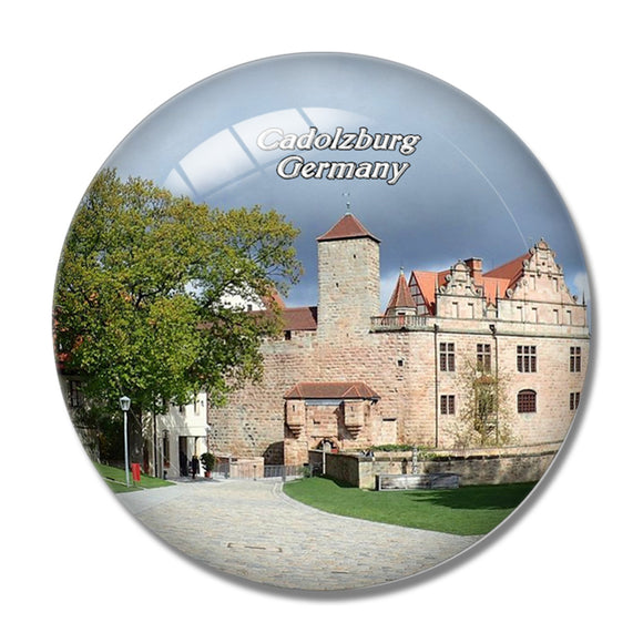 Cadolzburg Castle Germany 3D Fridge Magnet Crystal Glass