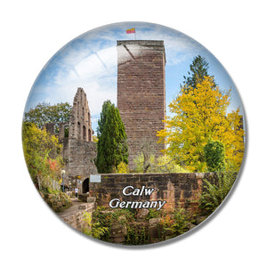 Calw Castle Germany 3D Fridge Magnet Crystal Glass