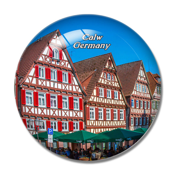 Calw Historic Center Germany 3D Fridge Magnet Crystal Glass