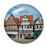 Celle Marketplace Germany 3D Fridge Magnet Crystal Glass