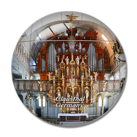 Clausthal Church Germany 3D Fridge Magnet Crystal Glass