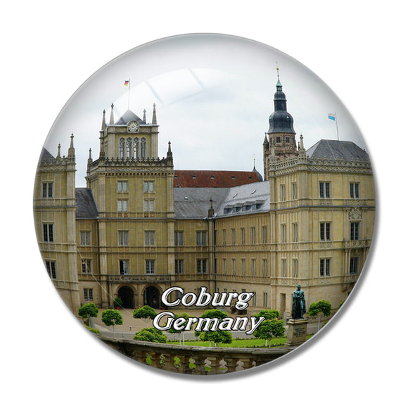 Coburg Ehrenburg Castle Germany 3D Fridge Magnet Crystal Glass