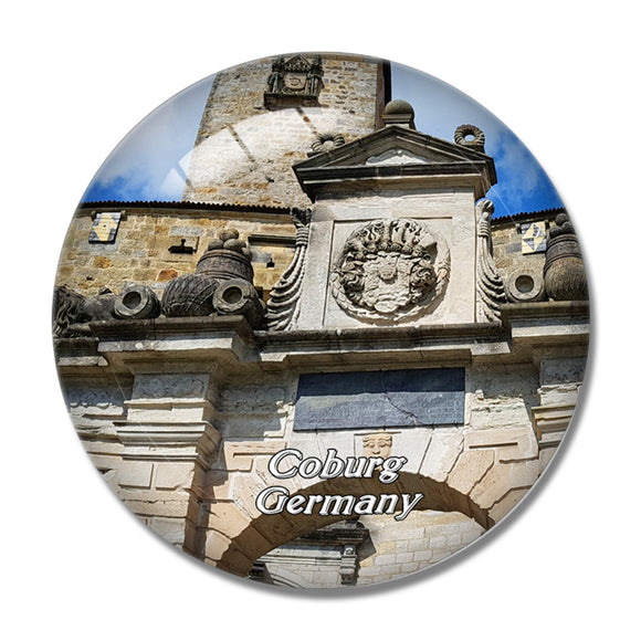 Coburg Veste Germany 3D Fridge Magnet Crystal Glass