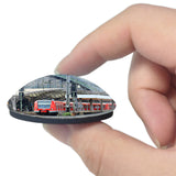 Cologne Central Station Germany 3D Fridge Magnet Crystal Glass