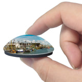 Cuxhaven Port Germany 3D Fridge Magnet Crystal Glass