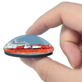 Cuxhaven Ship Germany 3D Fridge Magnet Crystal Glass