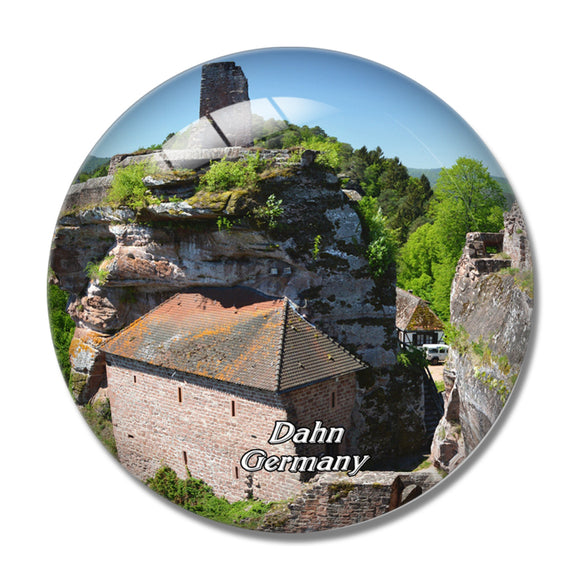 Dahn Altdahn Castle Germany 3D Fridge Magnet Crystal Glass