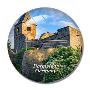 Darmstadt Castle Germany 3D Fridge Magnet Crystal Glass