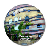 Darmstadt House Germany 3D Fridge Magnet Crystal Glass