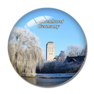 Delmenhorst Germany 3D Fridge Magnet Crystal Glass