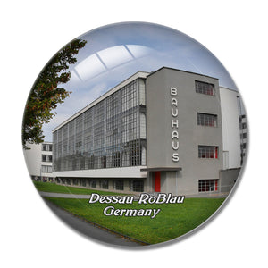 Dessau-RoBlau Building Germany 3D Fridge Magnet Crystal Glass