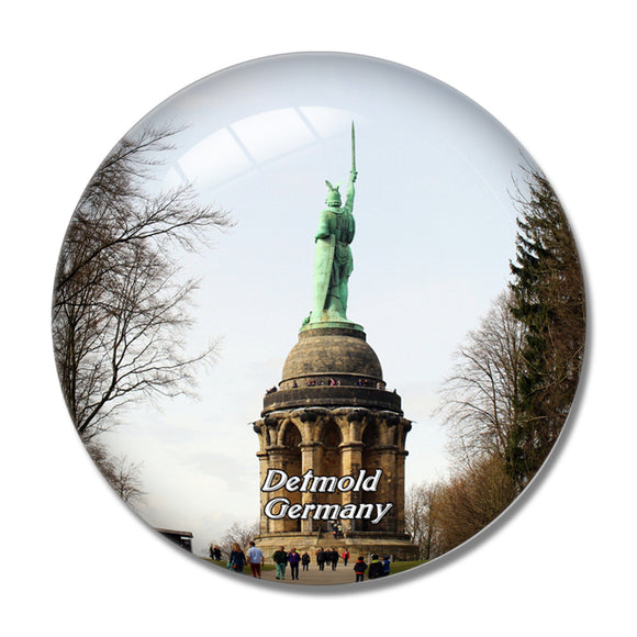 Detmold Statue Germany 3D Fridge Magnet Crystal Glass