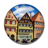 Dinkelsbuhl Old Town Germany 3D Fridge Magnet Crystal Glass