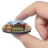 Dinkelsbuhl Old Town Germany 3D Fridge Magnet Crystal Glass