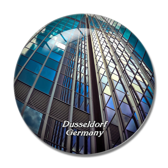 Dusseldorf Building Germany 3D Fridge Magnet Crystal Glass