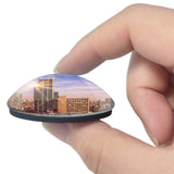 Dusseldorf Skyline Germany 3D Fridge Magnet Crystal Glass