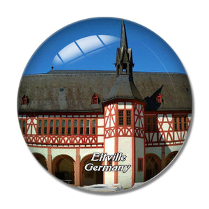 Eltville Germany 3D Fridge Magnet Crystal Glass