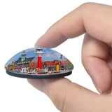 Emden Harbor Germany 3D Fridge Magnet Crystal Glass