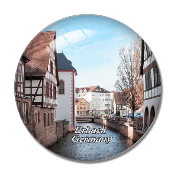 Erbach Germany 3D Fridge Magnet Crystal Glass