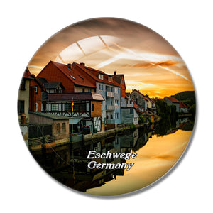 Eschwege River Germany 3D Fridge Magnet Crystal Glass