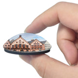 Frankfurt Romans Town Hall Germany 3D Fridge Magnet Crystal Glass