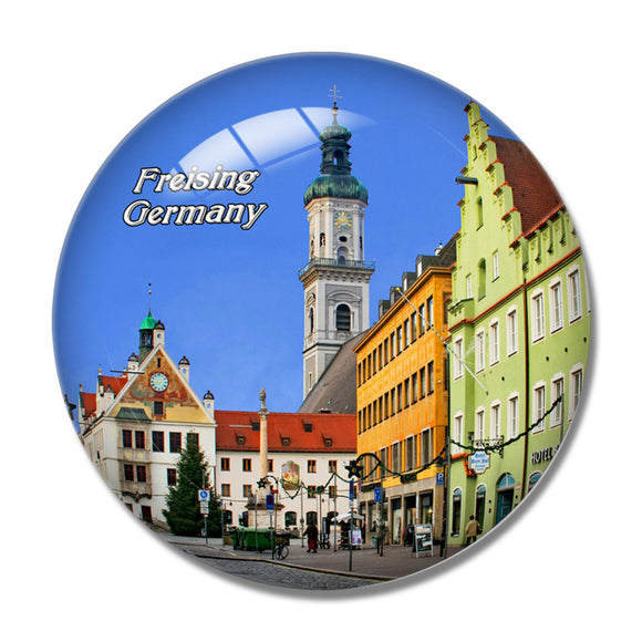 Freising Germany 3D Fridge Magnet Crystal Glass