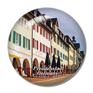 Freudenstadt Square Germany 3D Fridge Magnet Crystal Glass