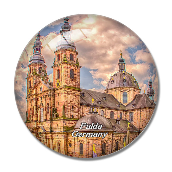 Fulda Cathedral Germany 3D Fridge Magnet Crystal Glass