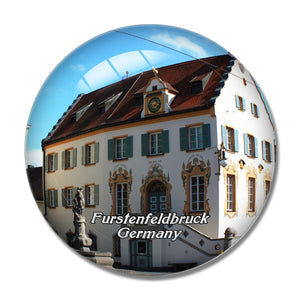 Furstenfeldbruck  Old Town Germany 3D Fridge Magnet Crystal Glass