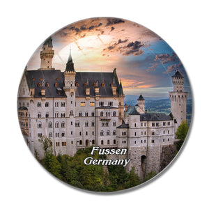 Fussen Neuschwanstein Germany 3D Fridge Magnet Crystal Glass