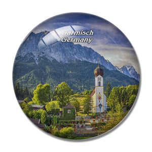 Garmisch-Partenkirchen Germany 3D Fridge Magnet Crystal Glass