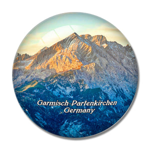 Garmisch-Partenkirchen Zugspitze Germany 3D Fridge Magnet Crystal Glass