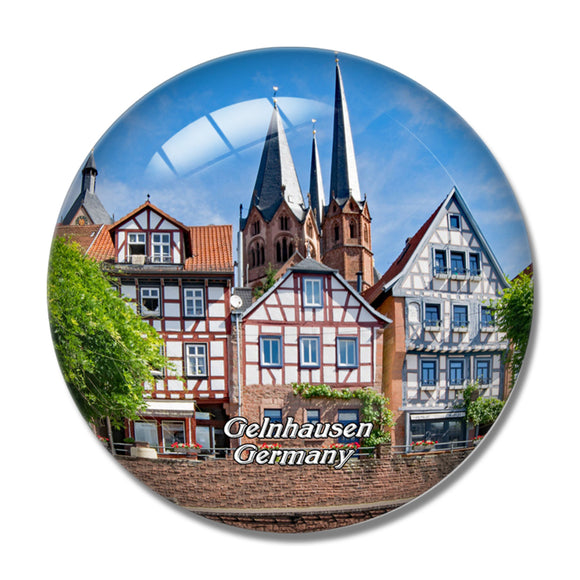 Gelnhausen Hesse Germany 3D Fridge Magnet Crystal Glass