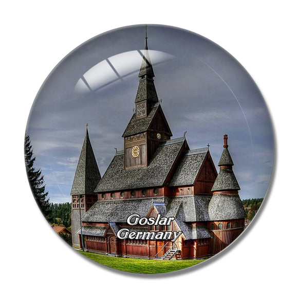 Goslar Church Germany 3D Fridge Magnet Crystal Glass