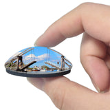 Greifswald Wieck Germany 3D Fridge Magnet Crystal Glass