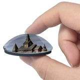 Hahnenklee Church Germany 3D Fridge Magnet Crystal Glass