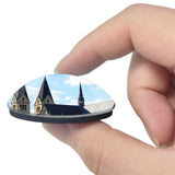 Halberstadt Cathedral Germany 3D Fridge Magnet Crystal Glass