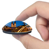 Halle Hall Germany 3D Fridge Magnet Crystal Glass