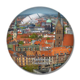 Hannover Skyline Germany 3D Fridge Magnet Crystal Glass