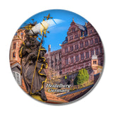 Heidelberg Statue Germany 3D Fridge Magnet Crystal Glass