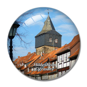 Hildesheim Germany 3D Fridge Magnet Crystal Glass