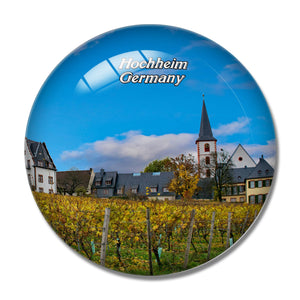 Hochheim Germany 3D Fridge Magnet Crystal Glass