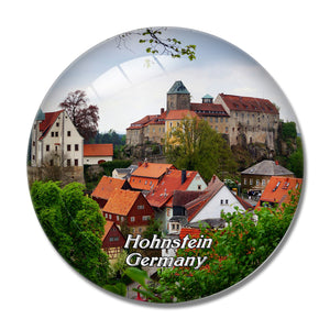 Hohnstein Castle Germany 3D Fridge Magnet Crystal Glass