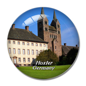 Hoxter Castle Germany 3D Fridge Magnet Crystal Glass