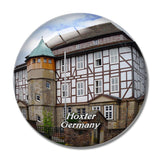 Hoxter Town Hall Germany 3D Fridge Magnet Crystal Glass