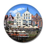 Ilmenau Germany 3D Fridge Magnet Crystal Glass