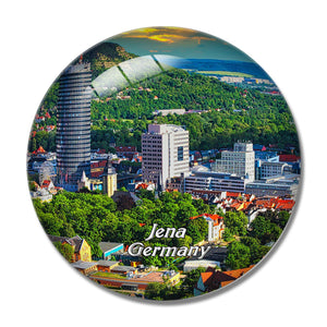 Jena Town Germany 3D Fridge Magnet Crystal Glass