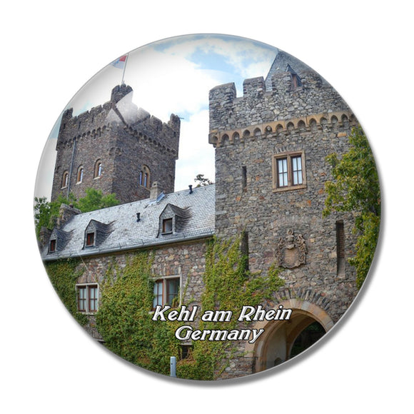 Kehl am Rhein Germany 3D Fridge Magnet Crystal Glass